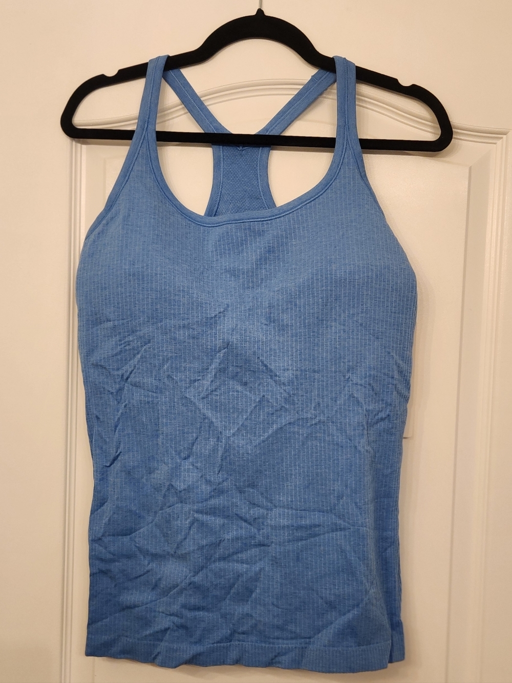 lululemon athletica Blue Ribbed Racerback Tank